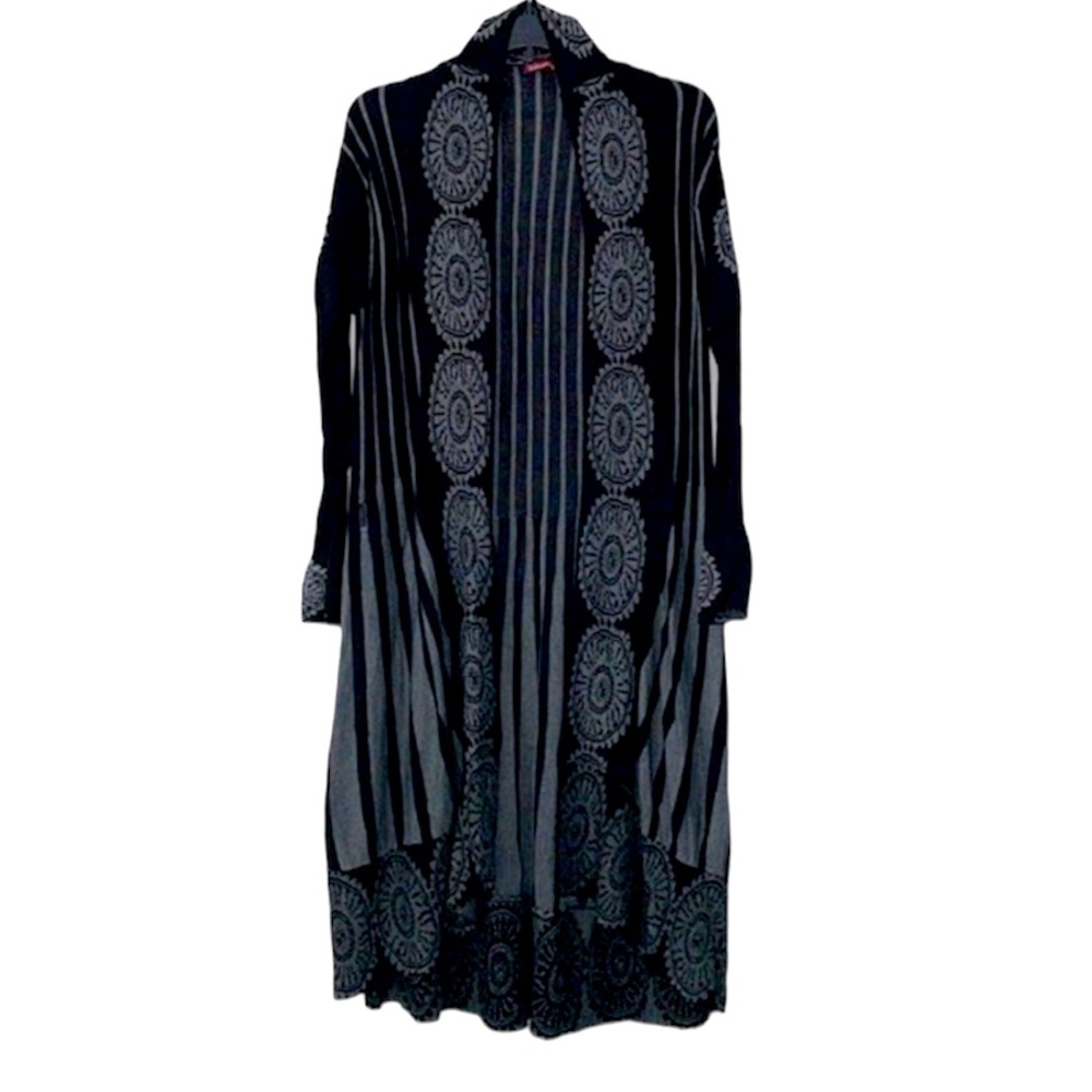 Open Front Longline Cardigan Sweater